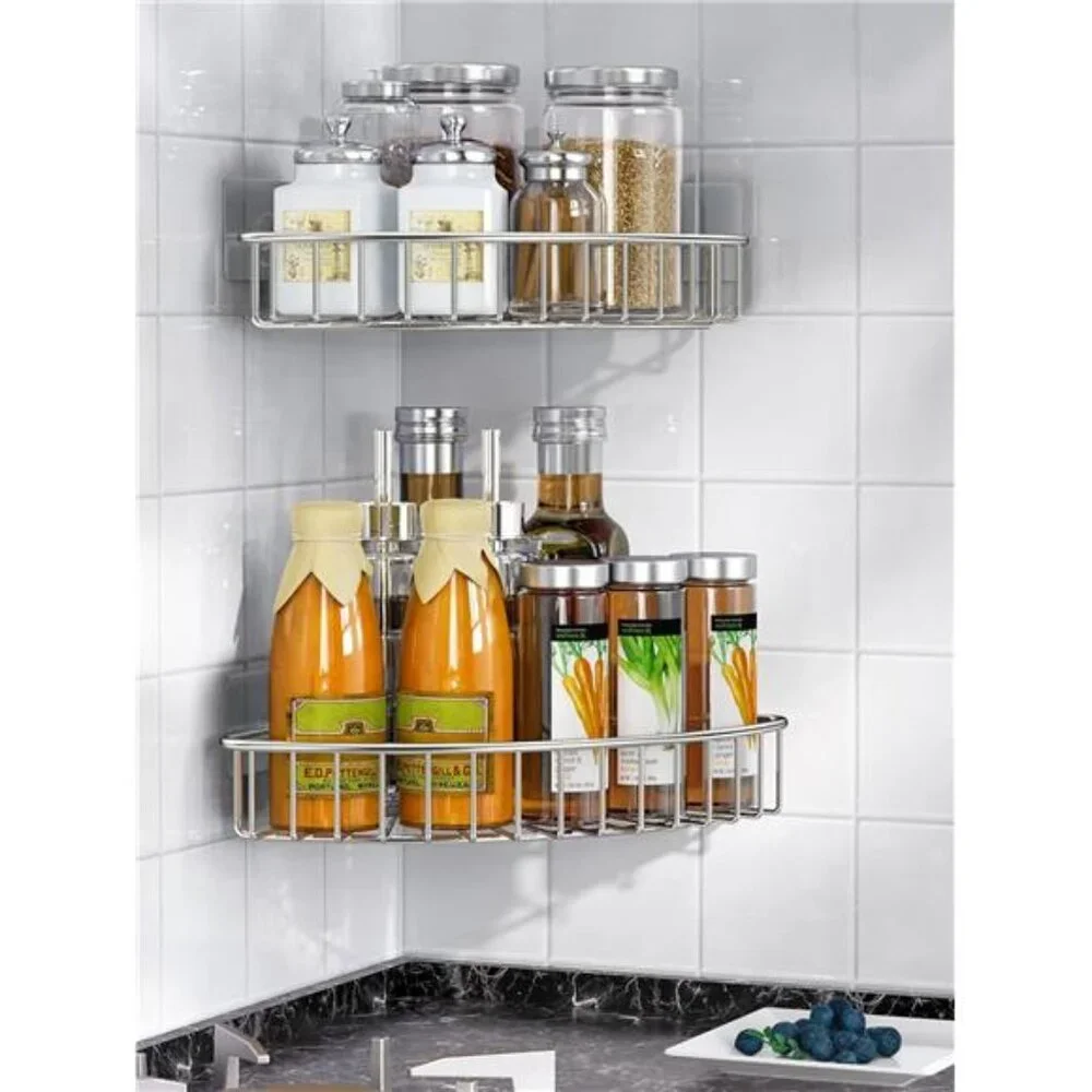 2-Pack Corner Shower Caddy, SUS304 Stainless Steel, Wall Mounted